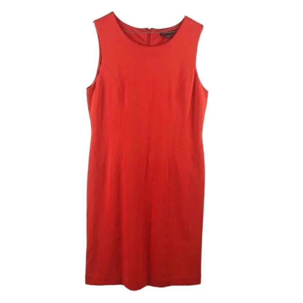 Banana Republic orange Sheath Dress size 12